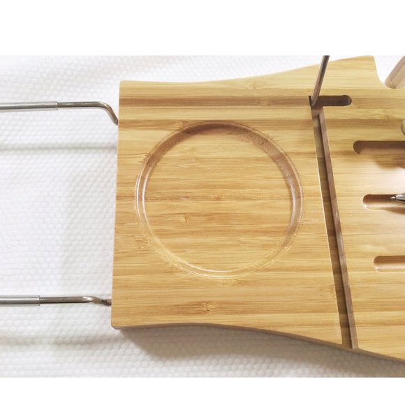 Bamboo Extendable Bathtub Caddy - Bath Tray *NEW* - Picture 6 of 11
